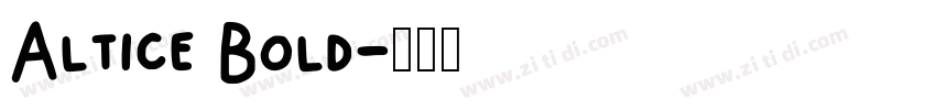 Altice Bold字体转换